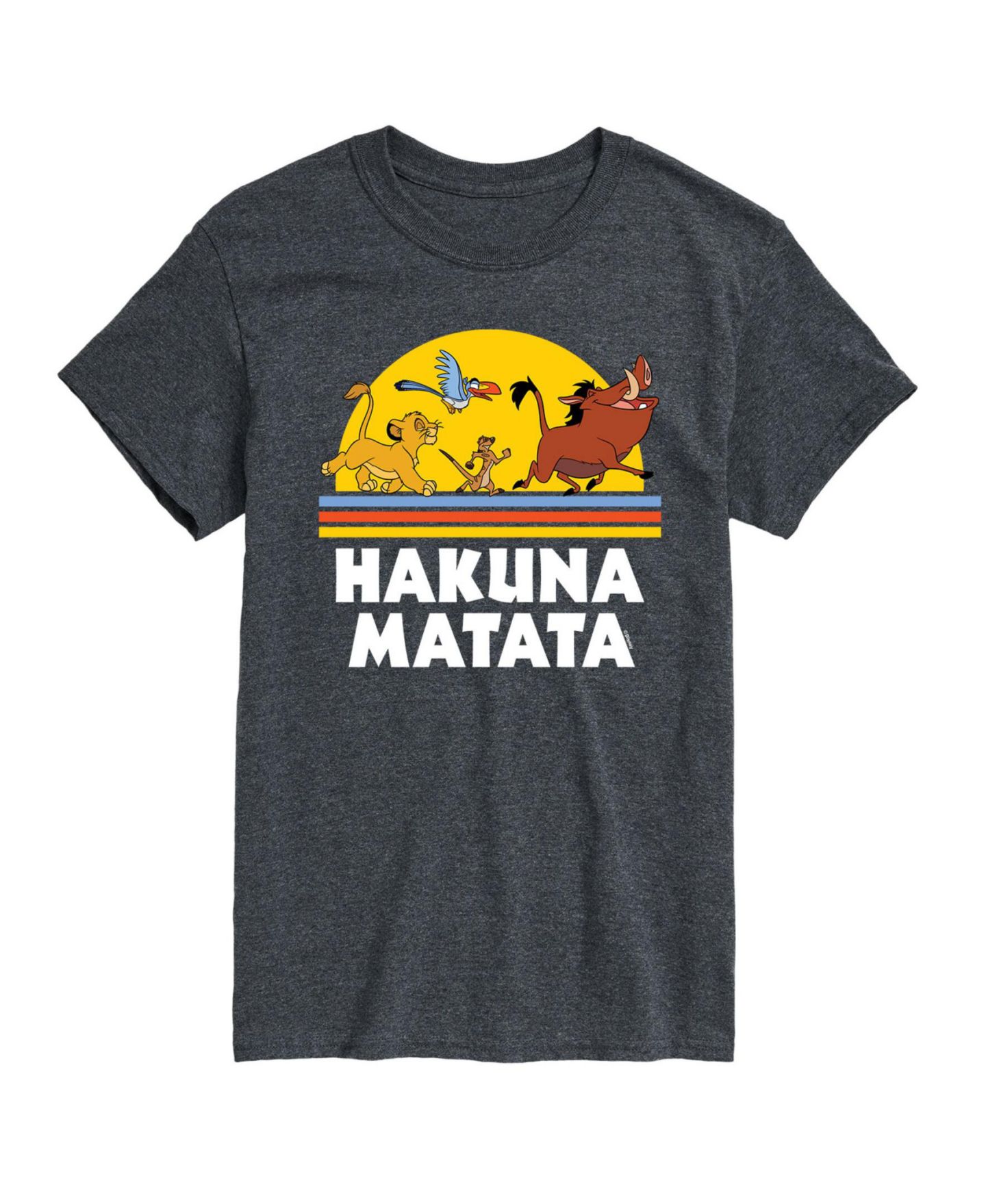 Мужская футболка AIRWAVES Hybrid Apparel The Lion King Short Sleeve, цвет: Серый — фото 1