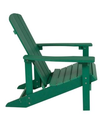 Ayala 5 Piece Outdoor Leisure Set With Set Of 4 Poly Resin Adirondack Chairs And Star And Moon Iron Fire Pit