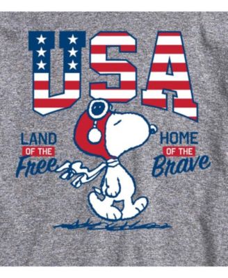 Hybrid Apparel Peanuts USA Mens Short Sleeve Tee