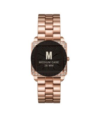 Women's Cristal Quartz 18K Rose Gold-Plated Stainless Steel Watch Set, 28mm