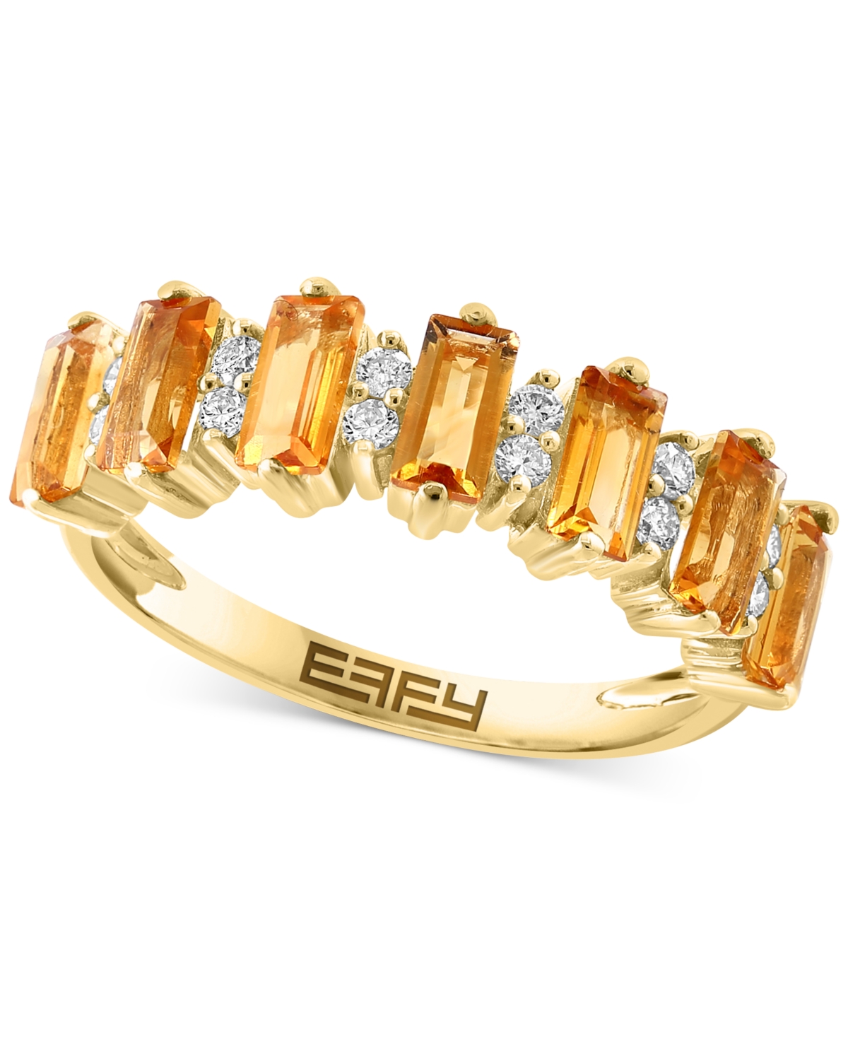 EFFY COLLECTION EFFY AMETHYST (1-5/8 CT. T.W.) & DIAMOND (1/6 CT. T.W.) STATEMENT RING IN 14K ROSE GOLD (ALSO IN LON 