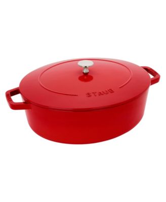 Cast Iron 6.25-Qt Wide Oval Dutch Oven