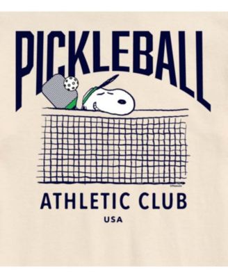Hybrid Apparel Peanuts Pickleball Mens Short Sleeve Tee