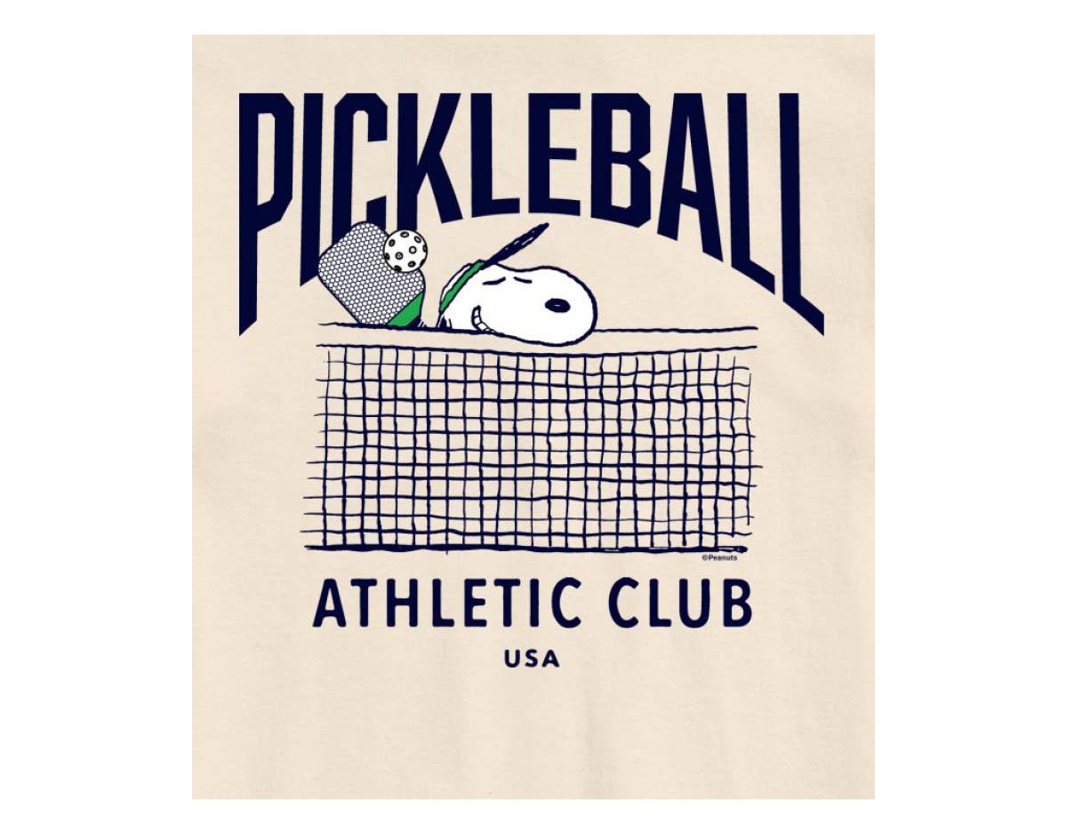 Airwaves Hybrid Apparel Peanuts Pickleball Mens Short Sleeve Tee In Yellow