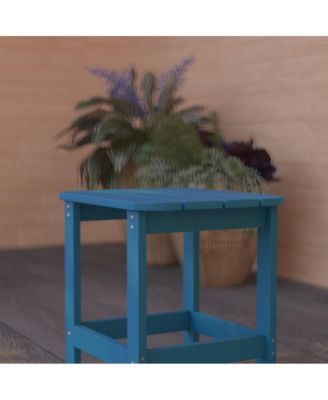 Riviera Poly Resin Indoor/Outdoor All-Weather Adirondack Side Table