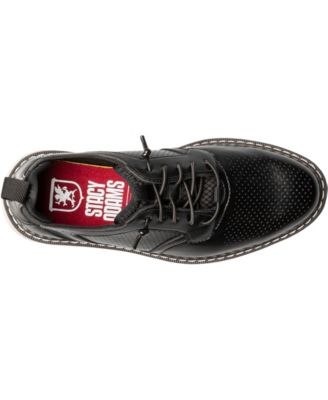 Little and Big Boys Sync Plain Toe Elastic Lace Up Dress Shoe