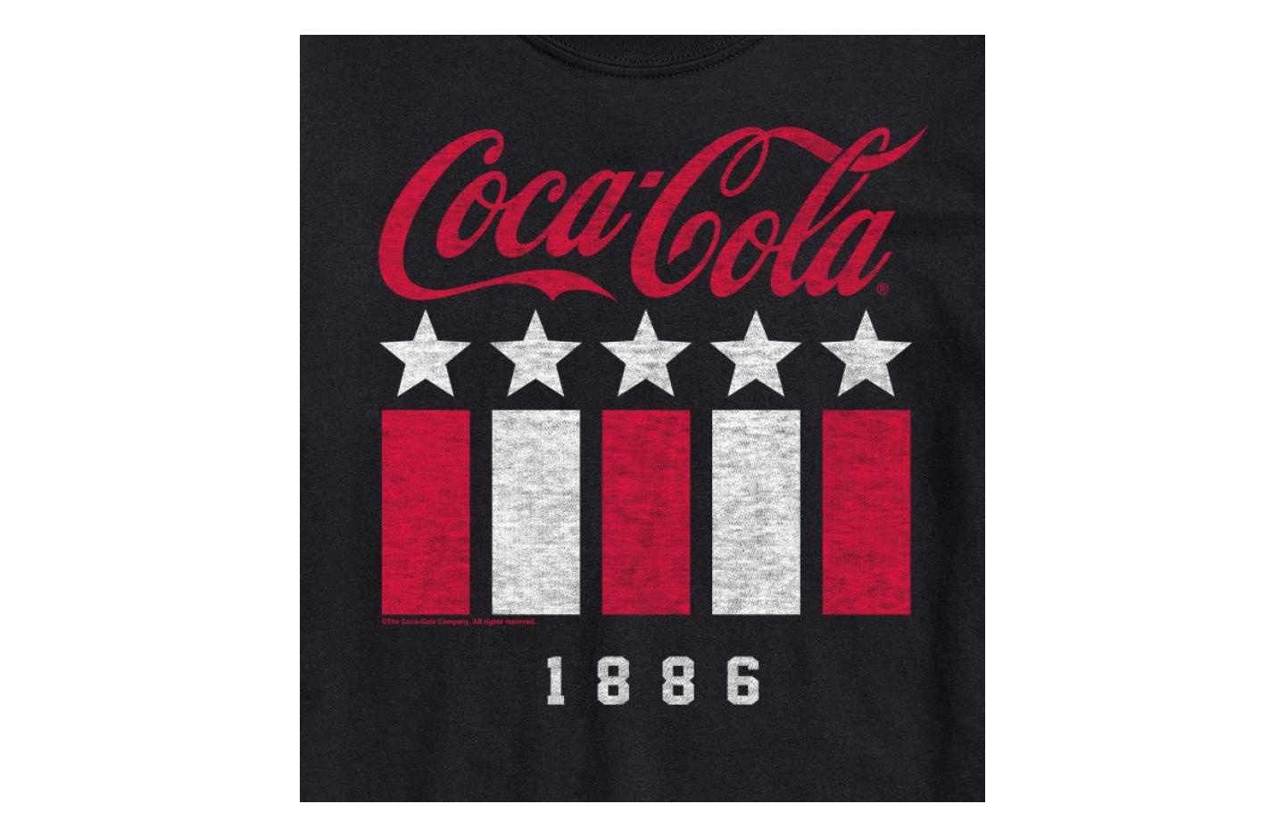Мужская футболка AIRWAVES Hybrid Apparel Coca Cola Americana Short Sleeve, цвет: Чёрный — фото 3