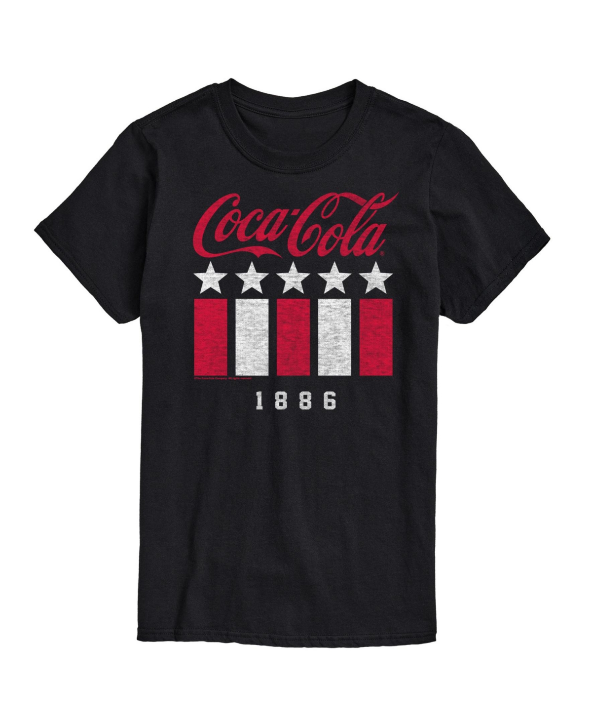 Shop Airwaves Hybrid Apparel Coca Cola Americana Mens Short Sleeve Tee In Navy