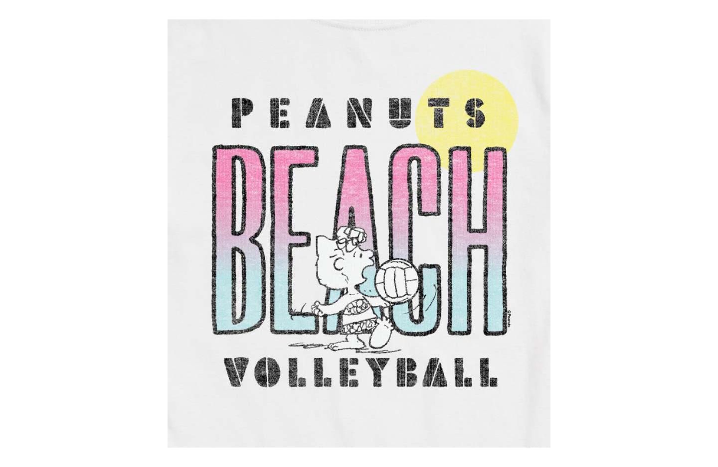 Мужская футболка AIRWAVES Hybrid Apparel Peanuts Beach Volleyball Short Sleeve, цвет: Белый — фото 3