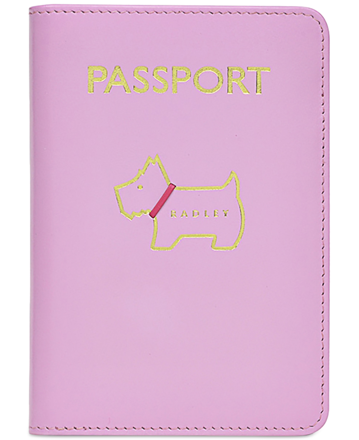 Heritage Dog Outline Leather Passport Cover - Aurora