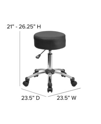 Medical Ergonomic Stool With Chrome Base