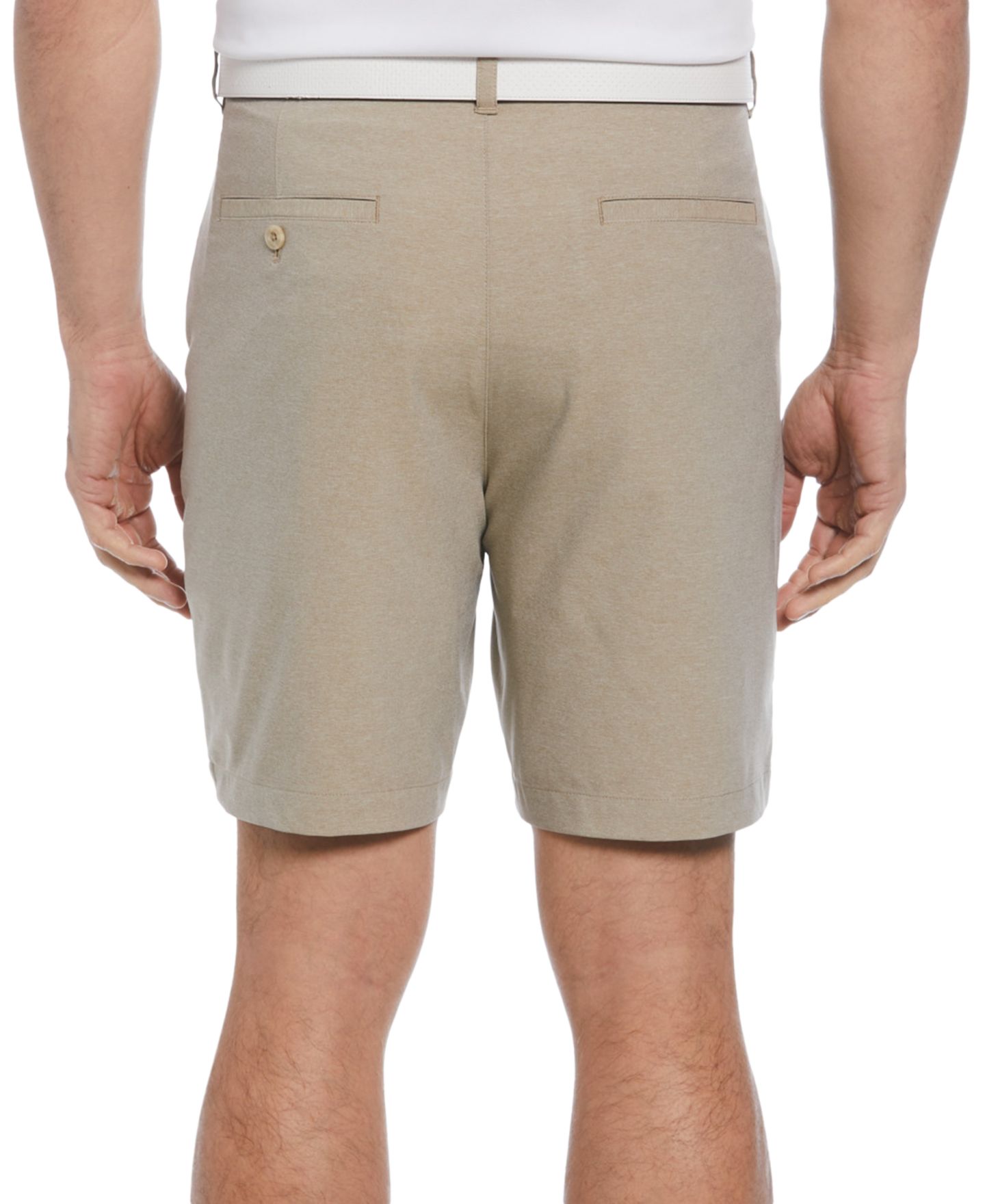 Мужские шорты PGA TOUR Heathered Two-Tone Performance Golf Shorts, цвет: Хаки меланжевый — фото 2