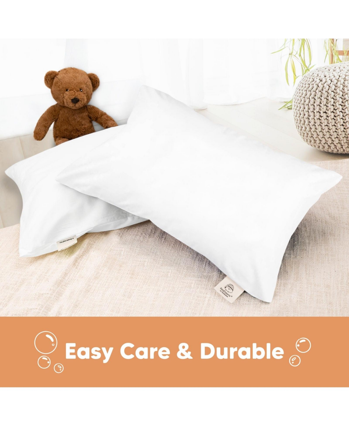 KeaBabies Toddler Pillowcase for 13X18 Pillow, Organic Toddler Pillow Case, Travel Pillow Case Cover