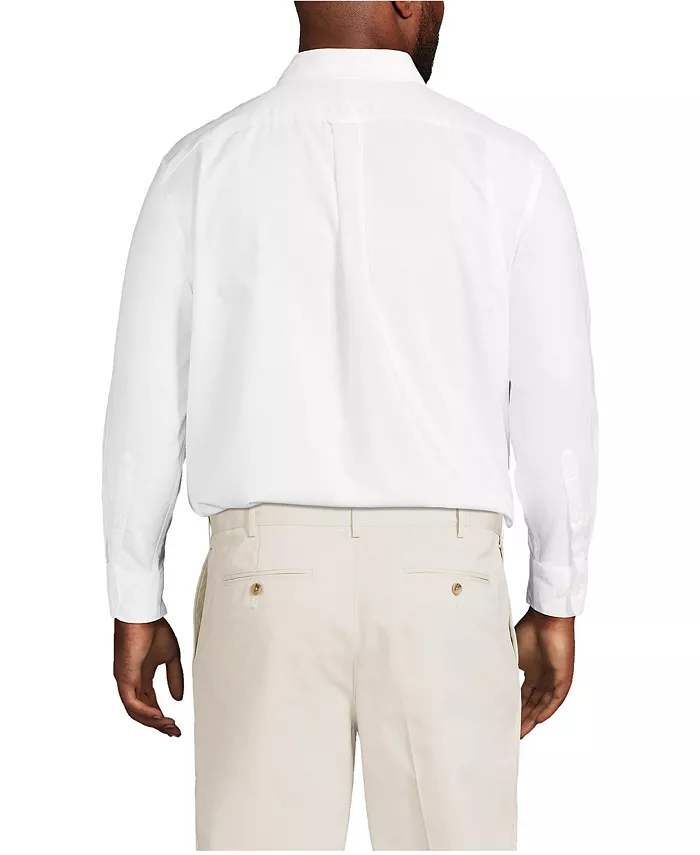 Big & Tall Traditional Fit Solid No Iron Supima Oxford Dress Shirt - thumbnail 6