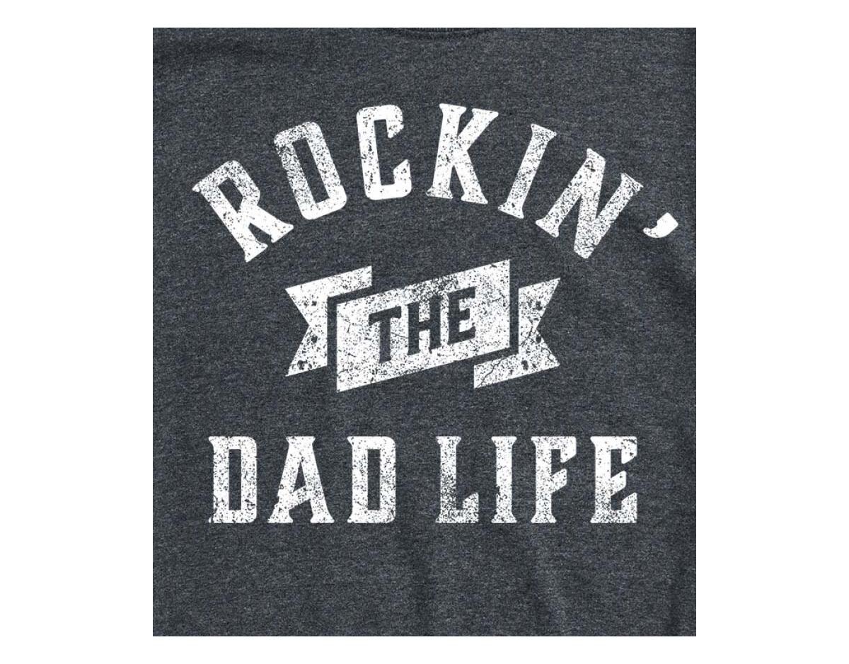 Airwaves Hybrid Apparel Dad Life Mens Short Sleeve Tee In Hthr Grey