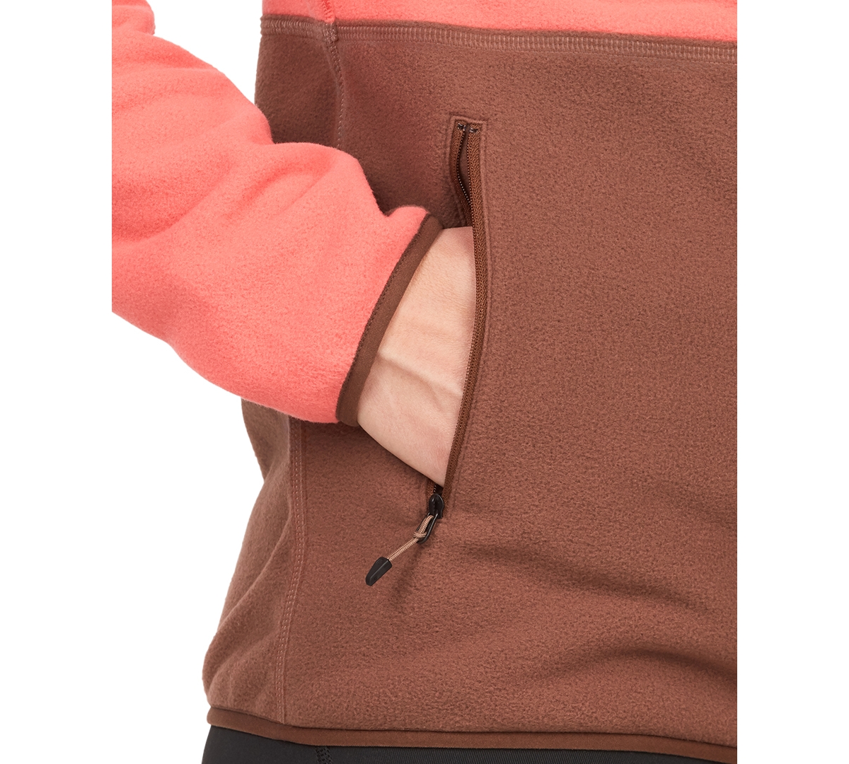 Marmot Women's Rocklin Colorblocked Fleece Jacket -Pinecone