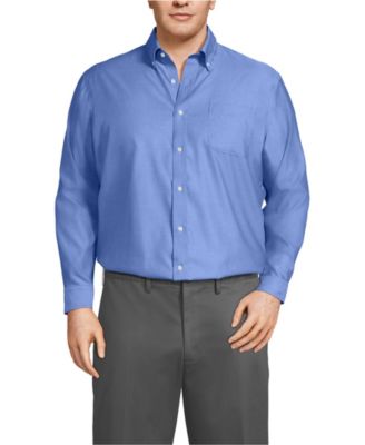 Big & Tall No Iron Supima Cotton Pinpoint Buttondown Collar Dress Shirt