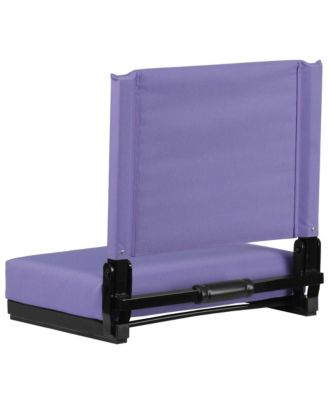 EMMA + OLIVER Set of 2 Aluminium   500 lb. Capacity, Ultra-Padded Seat, Lightweight Stadium Chair