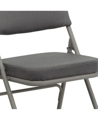 2 Pack Home & Office Portable Party Events Fabric Padded Metal Folding Chair