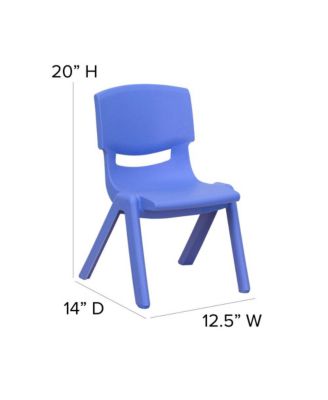 10 Pack Plastic Stackable School Chair With 10.5" Seat Height