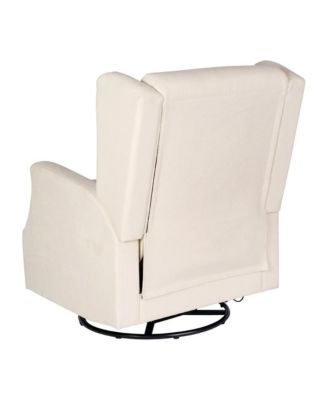 Abby 3-In-1 Wingback Manual Recliner Rocker Swivel Glider Chair