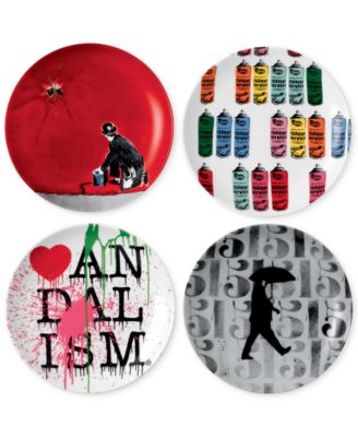 Royal Doulton - Street Art Plates by Nick Walker, Set of 4