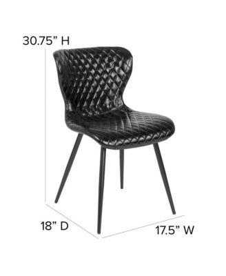 Contemporary Diamond Patterned Accent Dining Chair