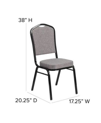 Crown Back Stacking Banquet Dining Chair
