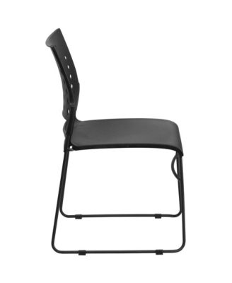 Home Office Plastic Accent Sled Base Stack Chair - Air-Vent Back