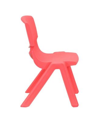 2 Pack Plastic Stackable School Chair With 10.5"H Seat, Preschool Chair