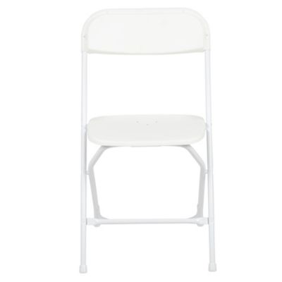 Set Of 6 Stackable Folding Plastic Chairs - 650 Lb Weight Capacity