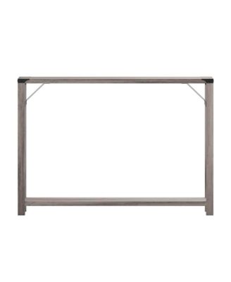 Green River Modern Farmhouse Engineered Wood Sofa Table And Powder Coated Steel Accents