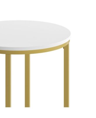 Fairdale End Table With Round Cross Brace Frame