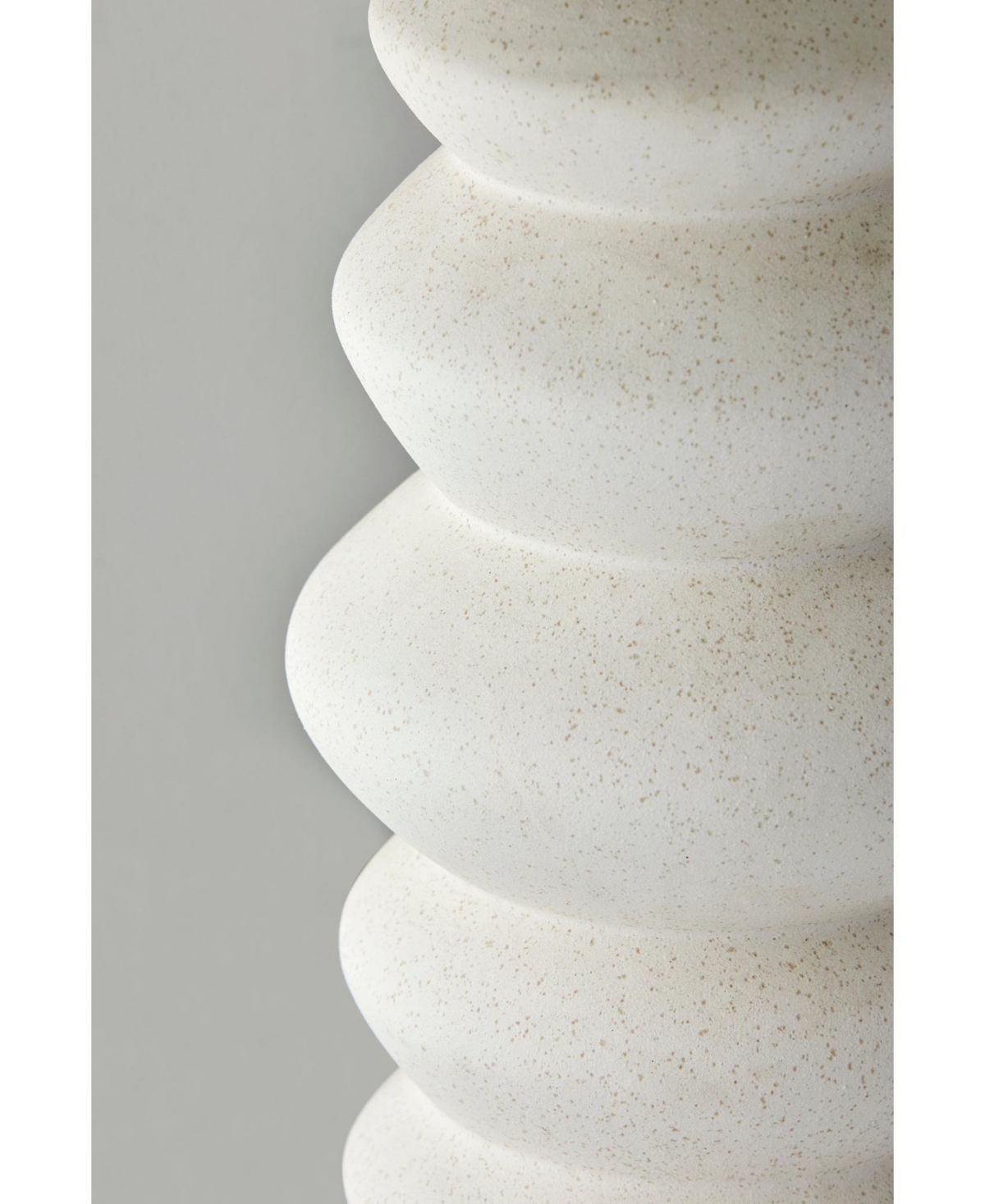 Adesso 25" Matte Ceramic Marcey Table Lamp In Matte Off-white Ceramic