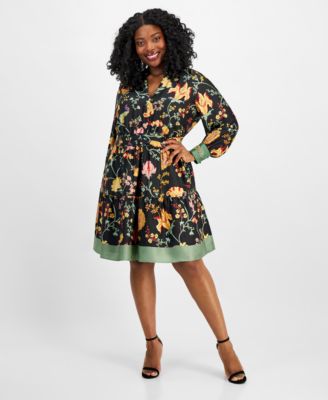 Anne Klein NY Fit/Flare buy Floral Dress 10