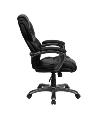 High Back Executive Swivel Ergonomic Office Chair With Accent Layered Seat/Back