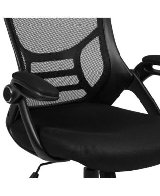 High Back Mesh Ergonomic Office Chair With Flip-Up Arms