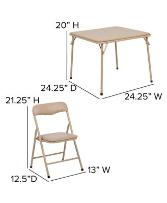 Kids 5 Piece Folding Table And Chair Set - Kids Activity Table Set