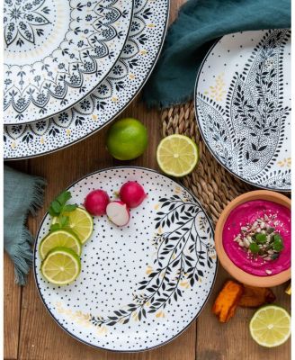 Sara Miller Artisanne Noir Salad Plates, Set of 4