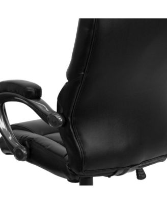 High Back Leathersoft Executive Swivel Ergonomic Office Chair With Arms