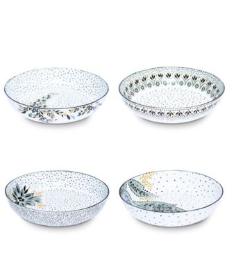 Portmeirion Sara Miller Artisanne Noir Pasta Bowls, Set of 4 - Macy's