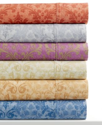 Sunham - 320 Thread Count Printed Queen Sheet Set