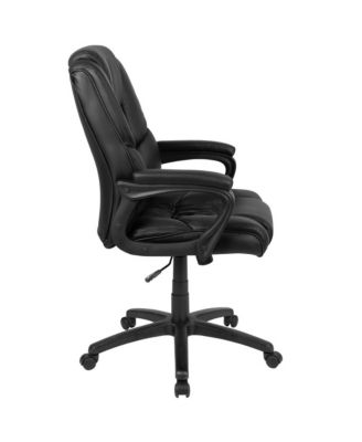   High Back   LeatherSoft, Foam, Metal   400 lb Capacity, Tilt Lock, Swivel, Ergonomic   Desk Chair
