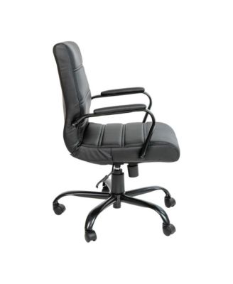 Milano Contemporary Mid-Back Home Office Chair With Padded Arms