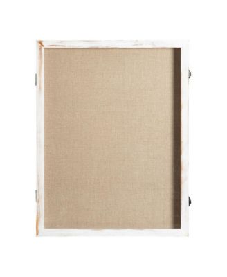 Wood Shadow Box Display Case - Solid Wood With Acrylic Window - Security Latch - For Mementos And Keepsakes