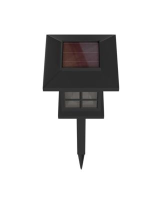 Lantern Style All-Weather Outdoor Led Solar Lights, Solar Powered Lights For Pathway, Garden, & Yard - Set Of 8