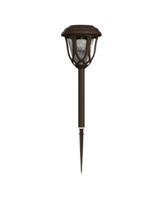 All-Weather Tulip Design Led Solar Lights, Outdoor Solar Powered Lights For Pathway, Garden, & Yard - Set Of 8