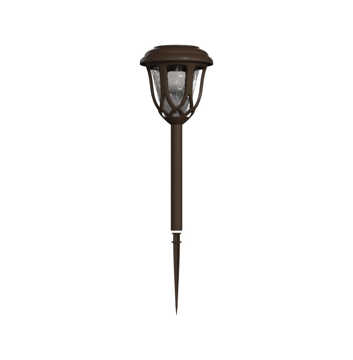 Merrick Lane All-Weather Tulip Design Led Solar Lights, Outdoor Solar Powered Lights For Pathway, Garden, & Yard - Set Of 8