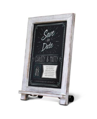 Hanging Or Tabletop Chalkboard With Legs/Wedding Table Sign/Kitchen Countertop Memo Board