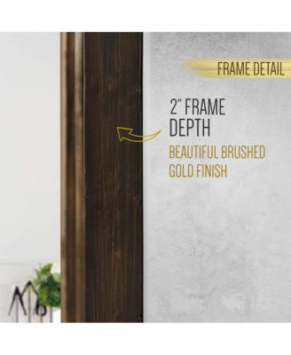 Wall Mirror Large Mirror, Rustic Accent Mirror For Bathroom, Entry, Dining Room, & Living Room. Metal Mirror